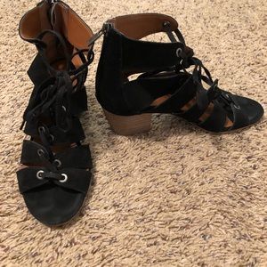 Black Lucky Brand Gladiator Sandals. Sz 8